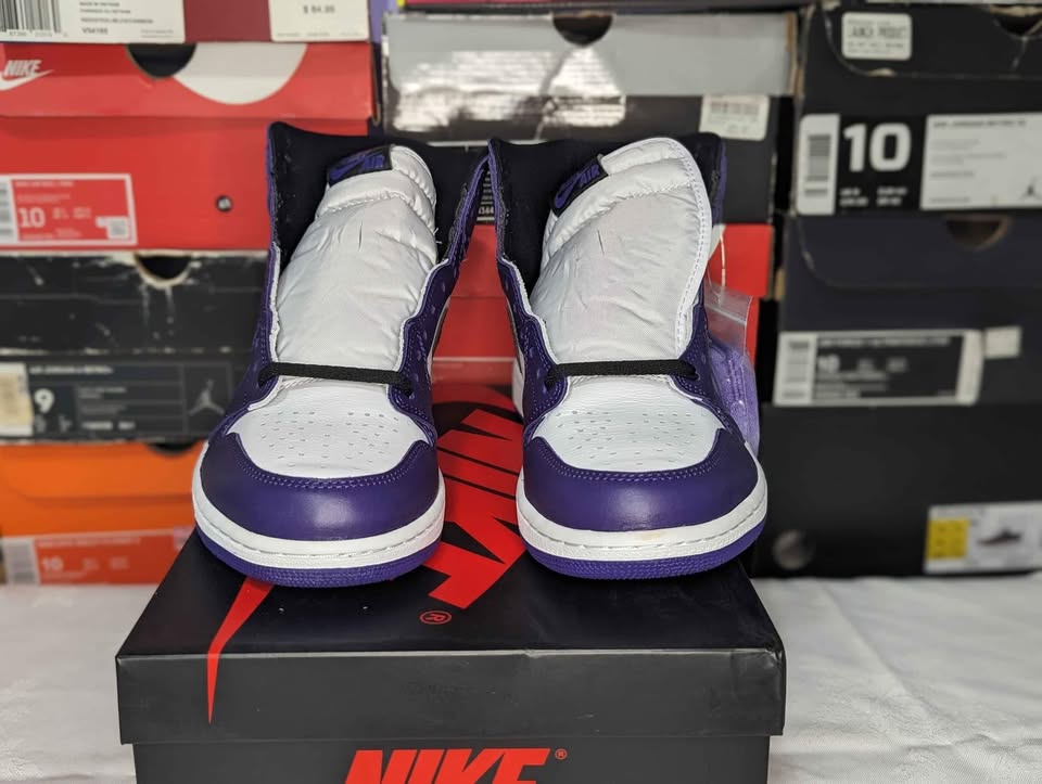 DS Jordan "Court Purple 2.0" 1 OG High - Size 9.5 - photo 2