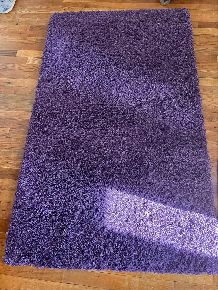 Cozy Shag Rugs – Charcoal Gray and Purple - photo 2