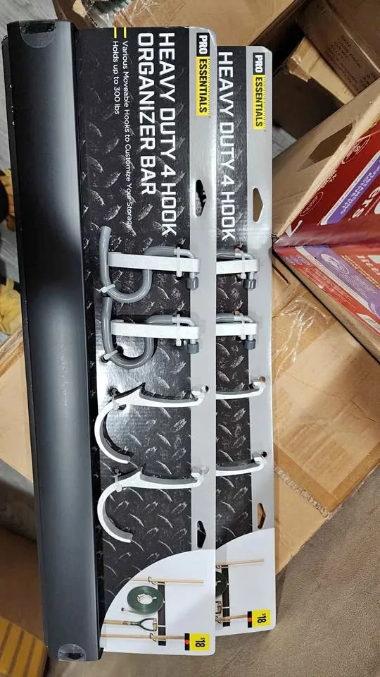 HEAVY-DUTY 4 HOOK ORGANIZER BAR thumbnail
