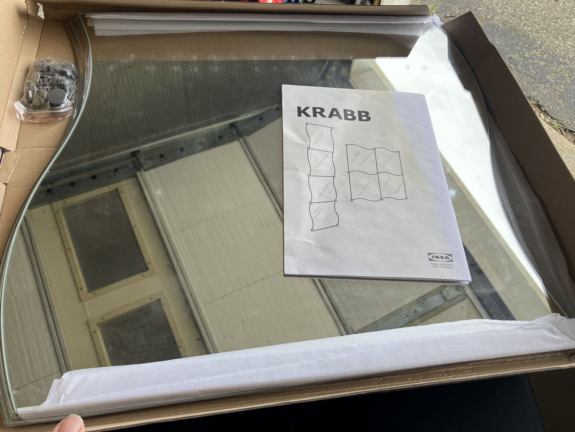 IKEA KRABB Mirror Set (4 Panels) – Like New