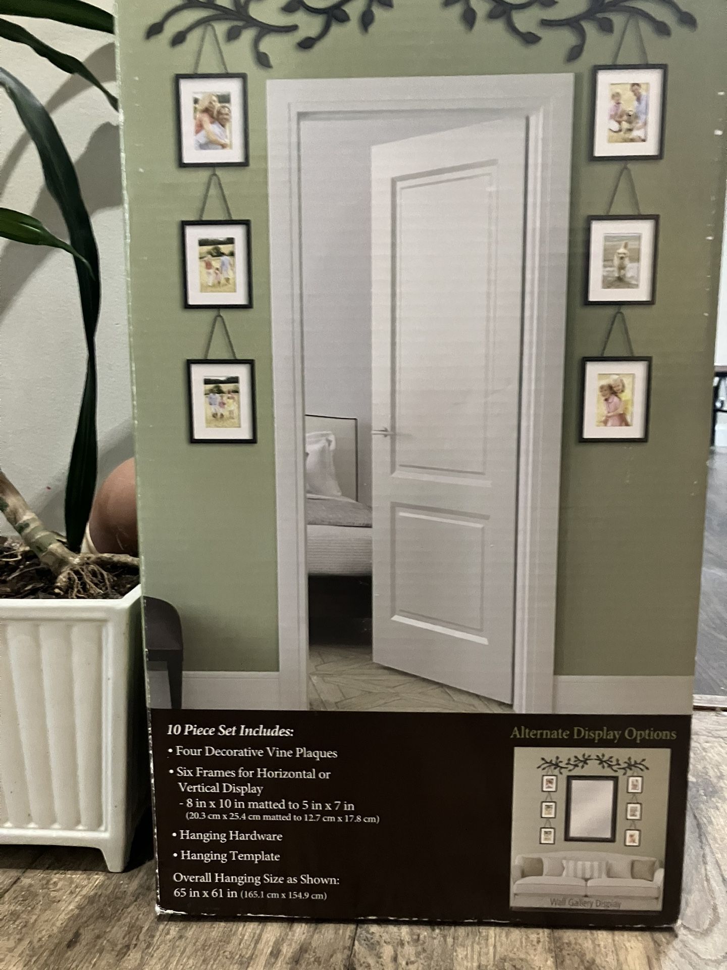 Wall Solutions Vine & Frame Set – 10-Piece Wall Décor (Open Box) - photo 2
