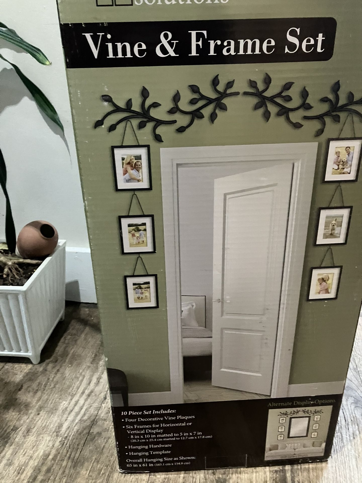 Wall Solutions Vine & Frame Set – 10-Piece Wall Décor (Open Box) - photo 4