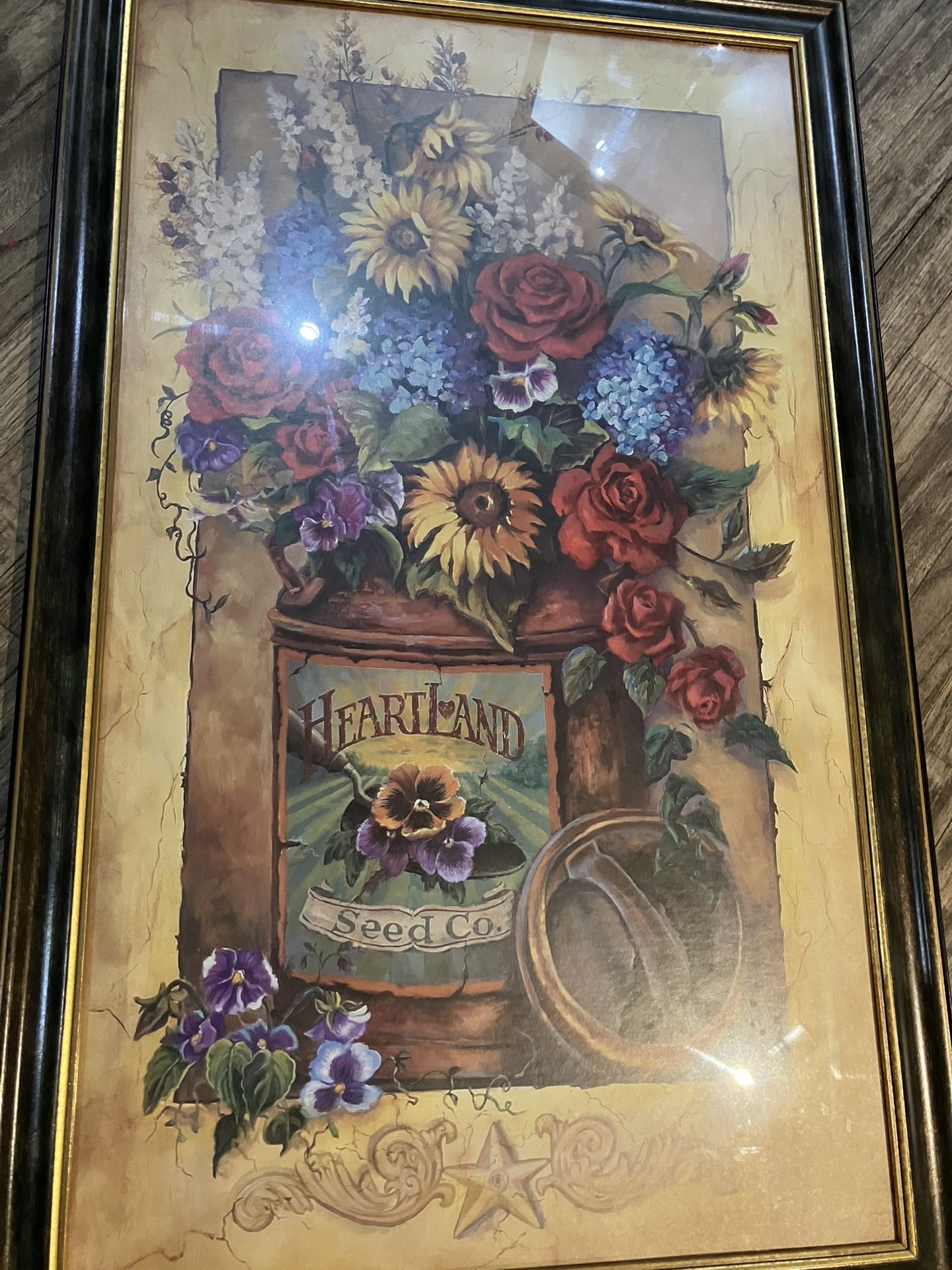 Vintage Framed Floral Print – Heartland Seed Co. Wall Art - photo 2