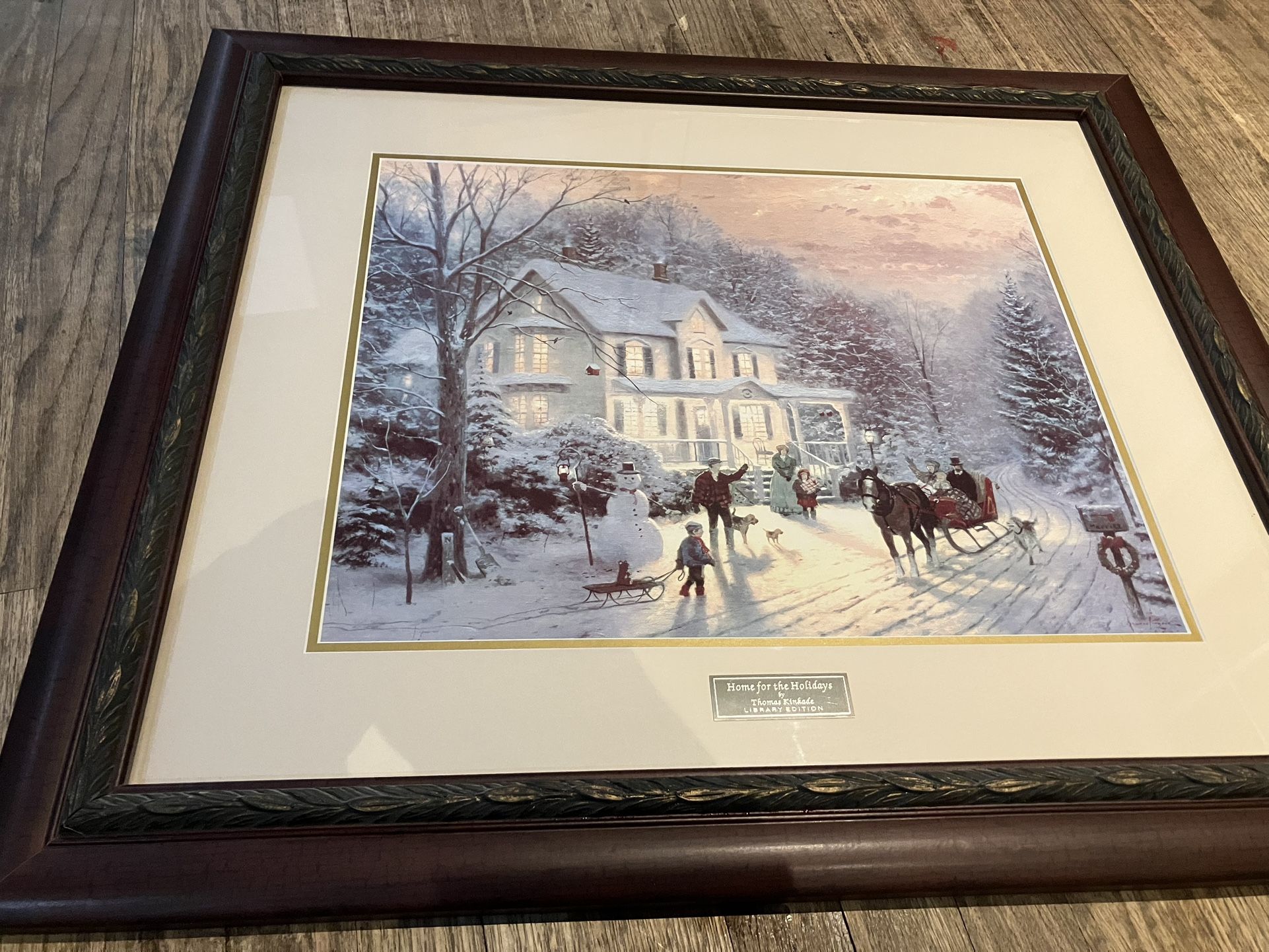 Thomas Kinkade “Home for the Holidays” Framed Print
