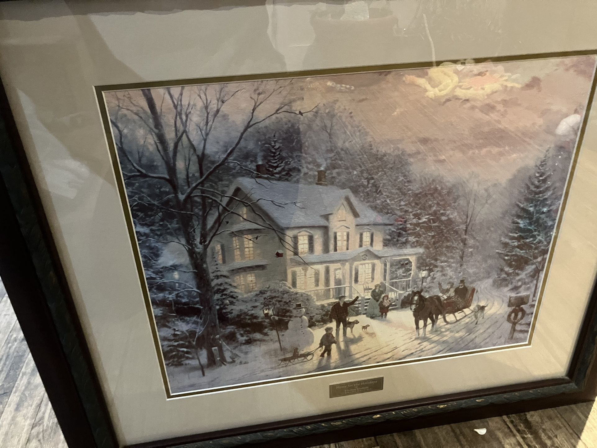 Thomas Kinkade “Home for the Holidays” Framed Print - photo 2