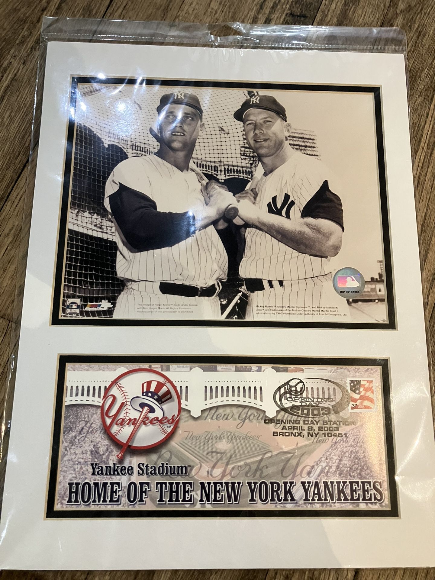 Mickey Mantle & Roger Maris Yankees Framed Print – 16” x 12” - photo 2