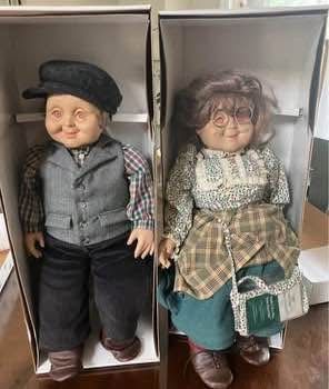 Vintage Grannyworld Dolls – Irish Grandmother & Grandfather Pair