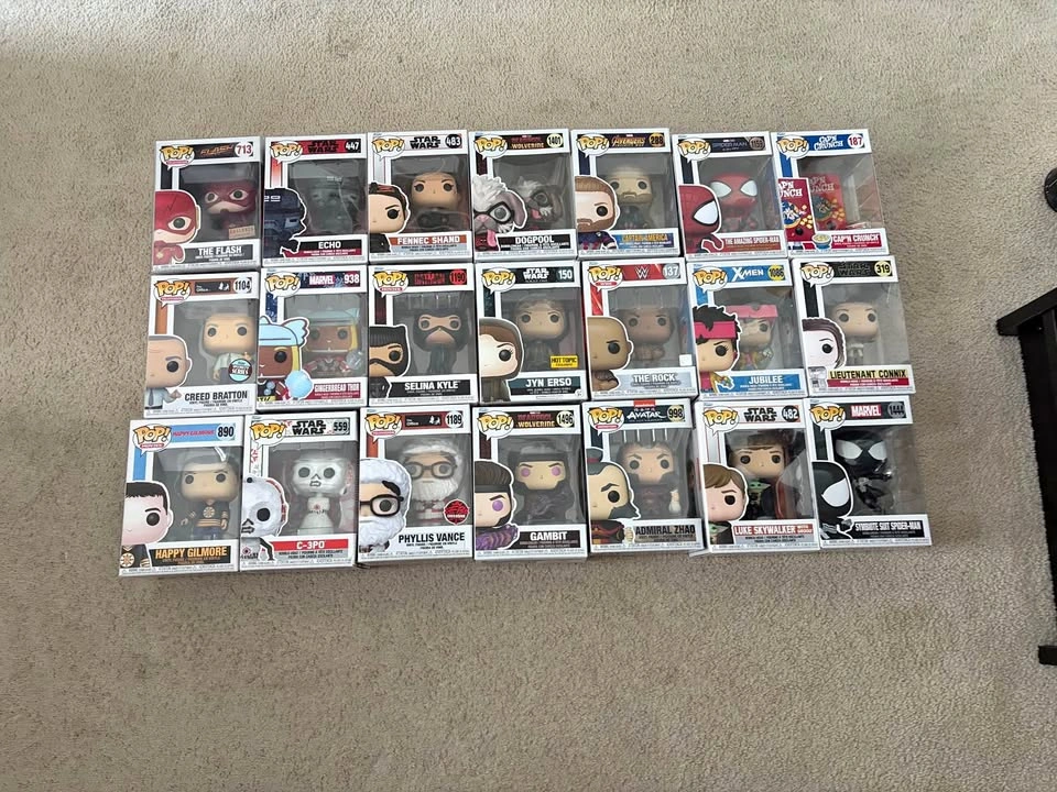Large Funko Pop! Collection - Marvel, Star Wars, The Office