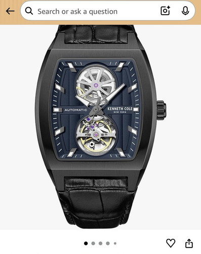 Kenneth Cole New York Automatic Skeleton Blue Dial Watch - photo 2