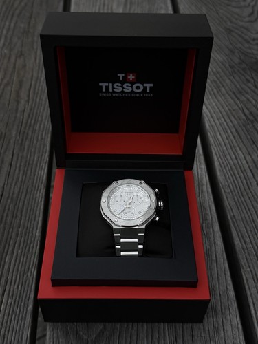 Tissot T-Race Men's 45mm Quartz Chronograph Silver Dial - photo 2