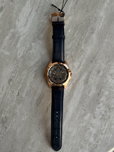 Bulova Sutton Men's 43mm Automatic Skeleton Dial Rose Gold/Blue - photo 3