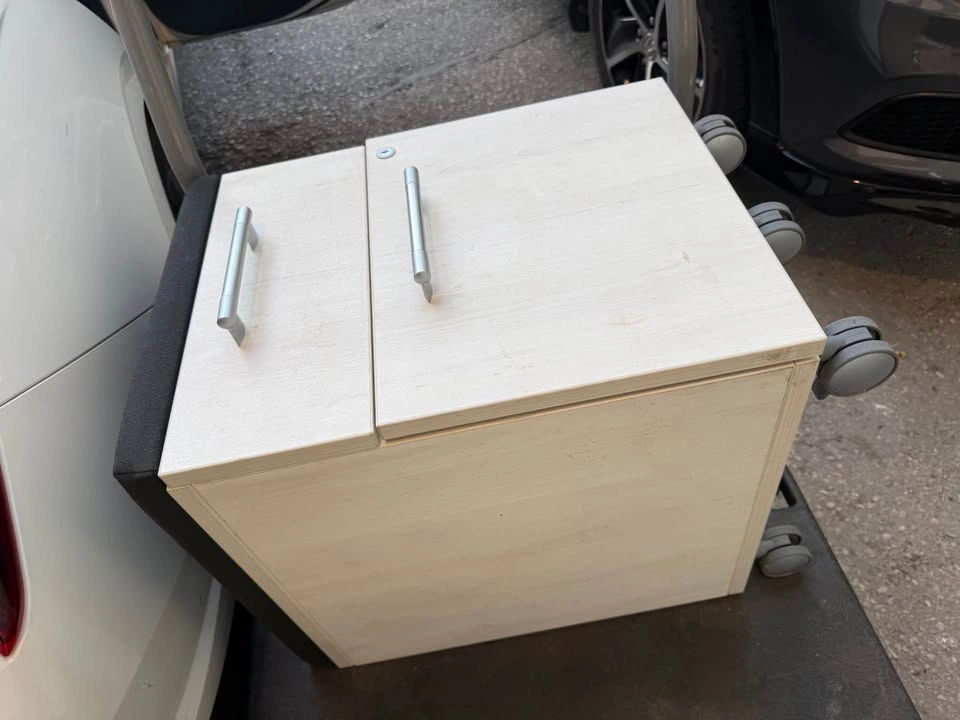 Mobile Pedestal File Cabinet with Padded Seat - photo 2
