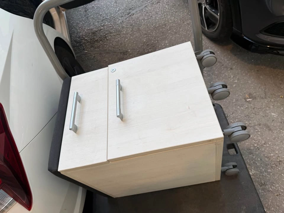 Mobile Pedestal File Cabinet with Padded Seat - photo 3