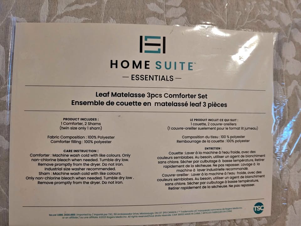 Home Suite Essentials 3 Piece Comforter - King Size