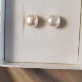 Faux Pearl Stud Earrings - photo 2