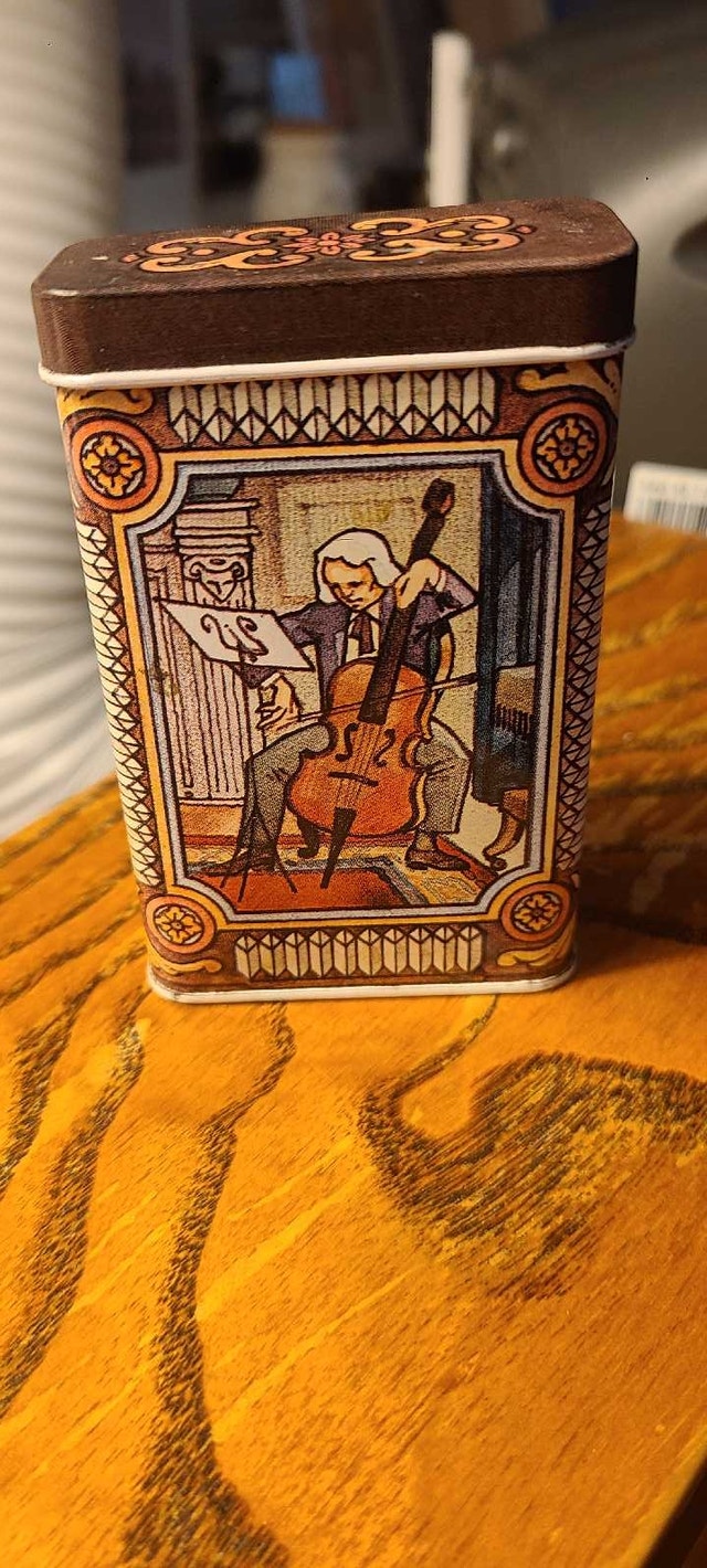 Vintage Classical Musician Decorative Small Tin