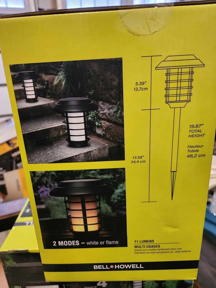 Bell + Howell Solar Pathway Lights 4 Pack - photo 3