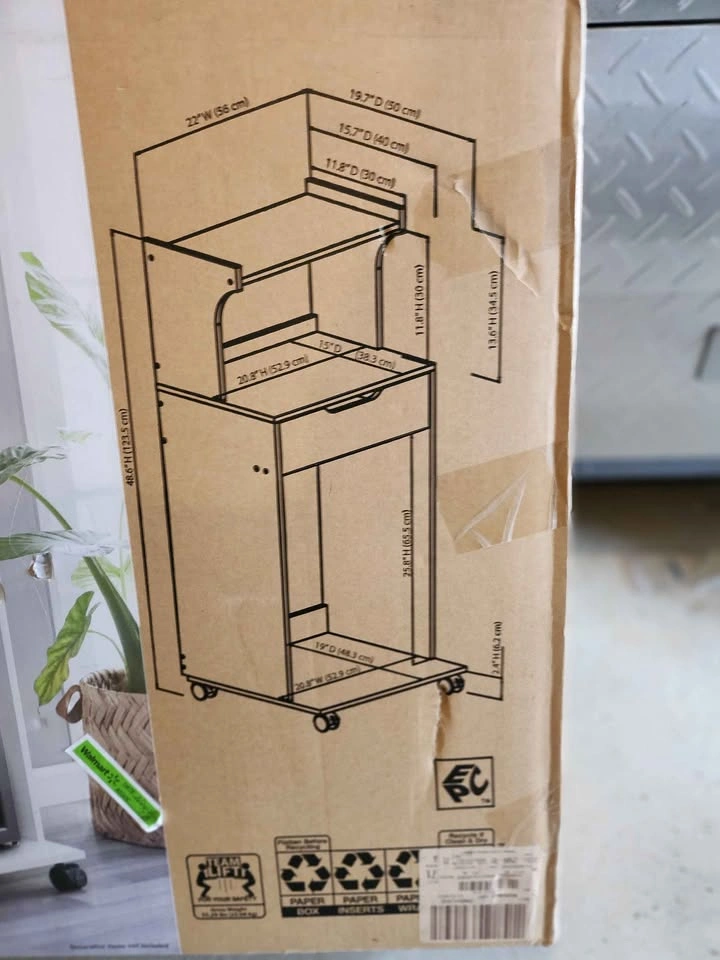 Mainstays Microwave & Mini Fridge Cart - photo 3
