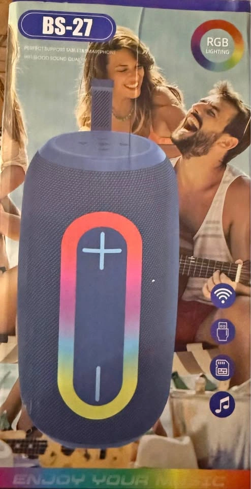 Brand new BS-27 portable wireless subwoofer speaker with RGB