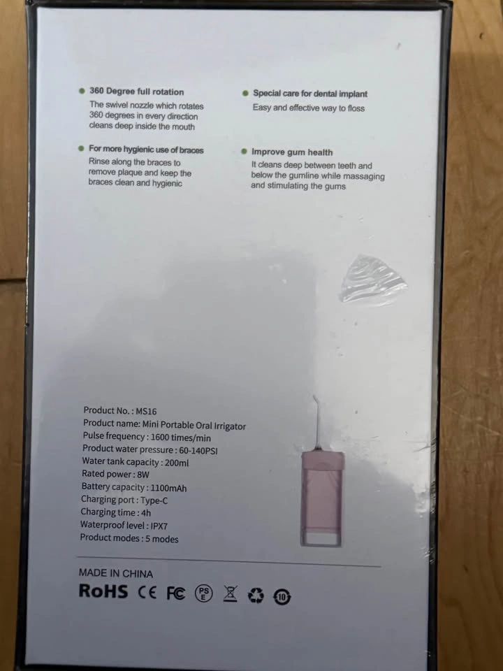 Brand new portable rechargeable electric flosser - photo 3