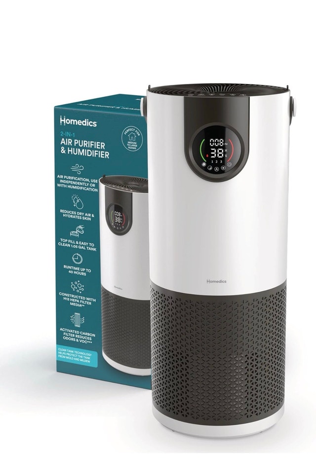 Homedics 2-in-1 Cool Mist Humidifier & Air Purifier