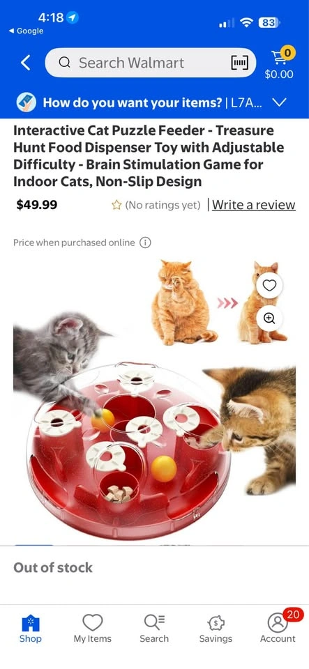 Cat treasure hut toy brand new inbox - photo 2