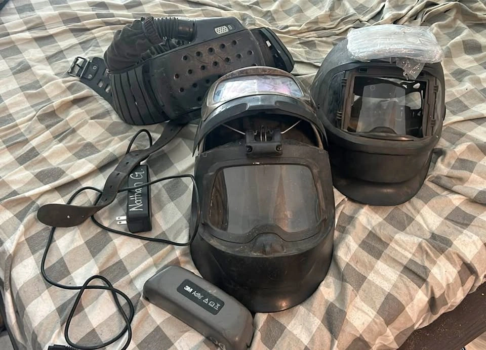 3M 9100 Adflo Welding Helmet and 9100X Helmet Shell