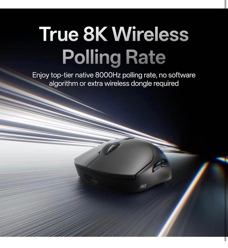 RAPOO VT2 MAX Wireless Gaming Mouse – 8K Polling, 53g - photo 2
