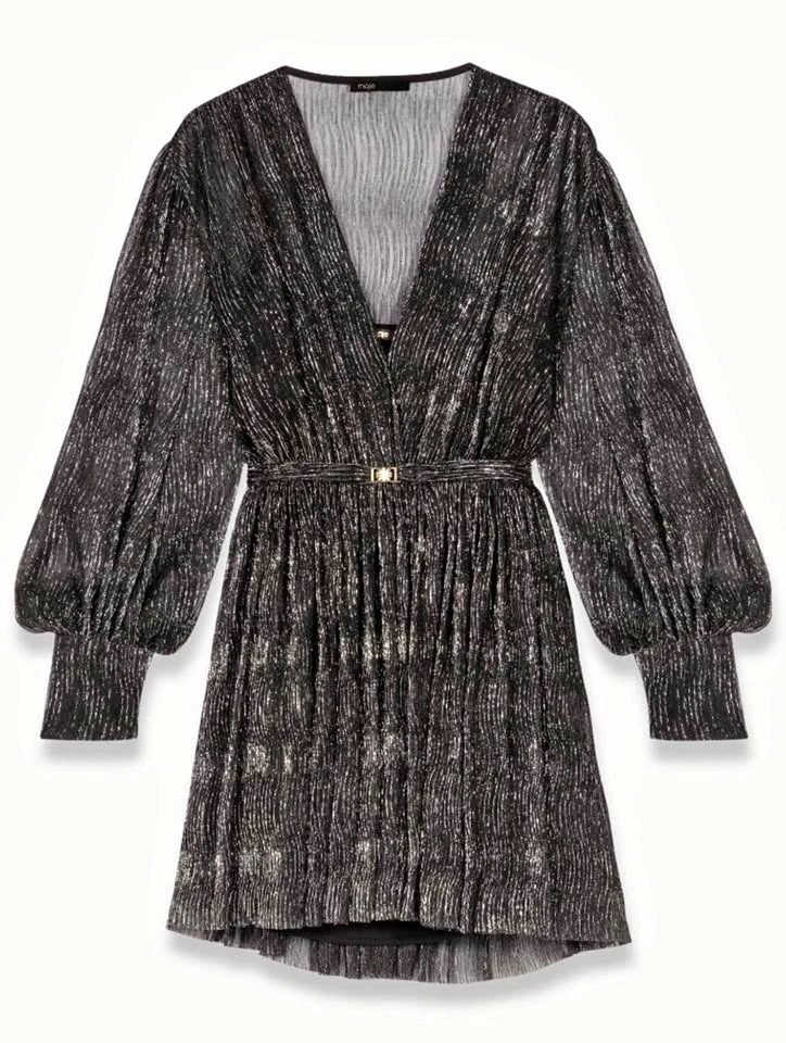 Maje short Metallic dress