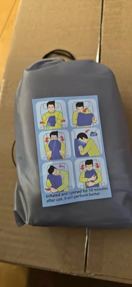 Brand new inflatable travel pillow