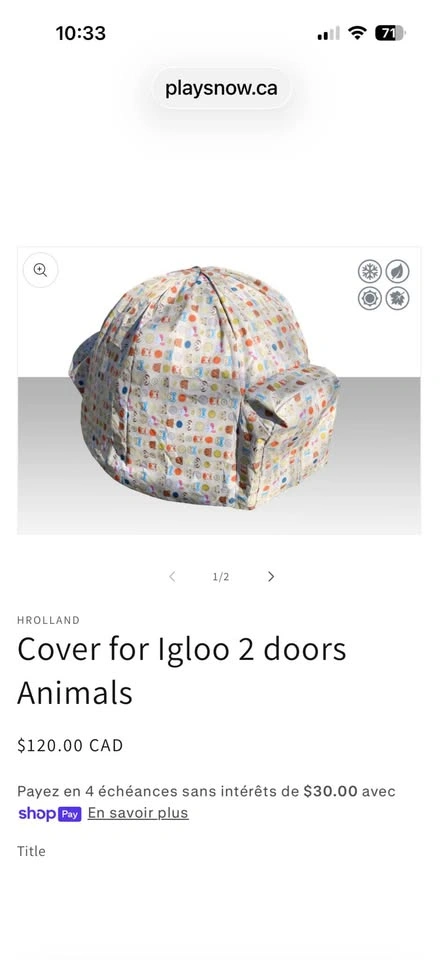 PLAY SNOW IGLOO summer,winter - photo 4