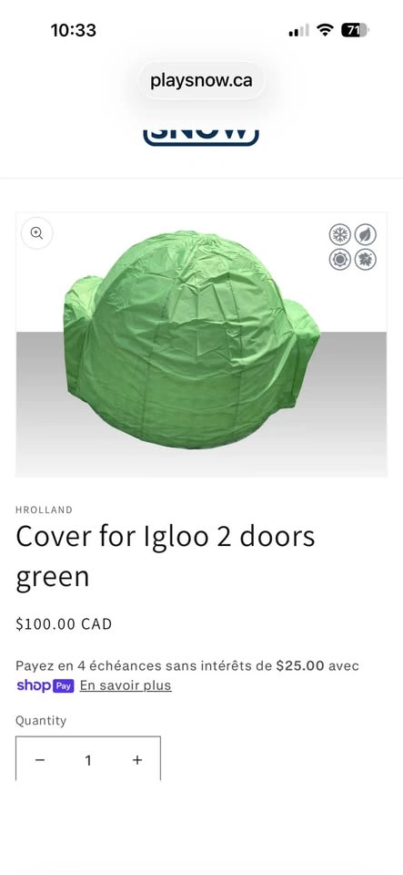 PLAY SNOW IGLOO summer,winter - photo 5