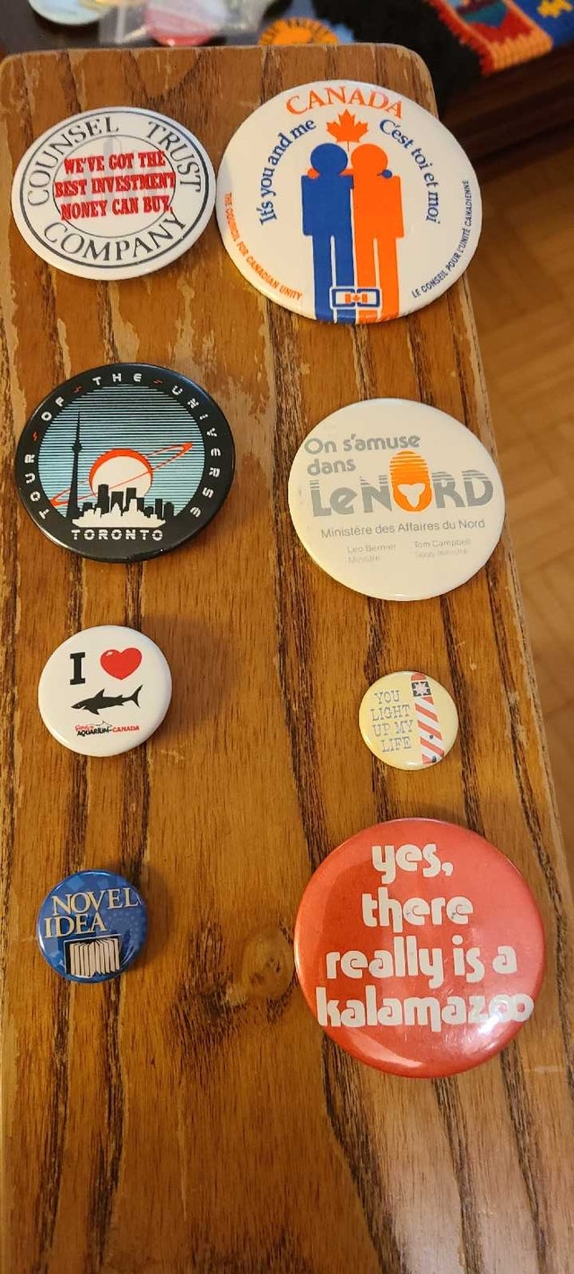 Vintage Button Pin Assortment