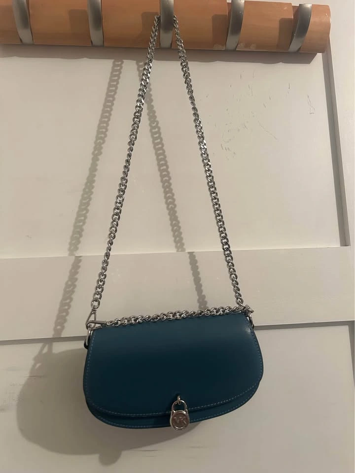 Michael Kors Teal Leather Shoulder Bag - photo 2