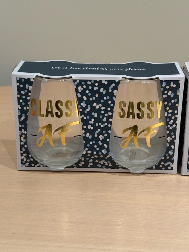 Classy & Sassy AF Stemless Wine Glasses - photo 2