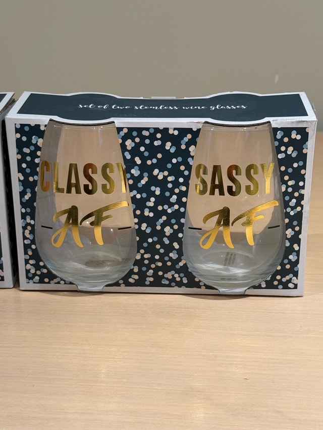 Classy & Sassy AF Stemless Wine Glasses - photo 3
