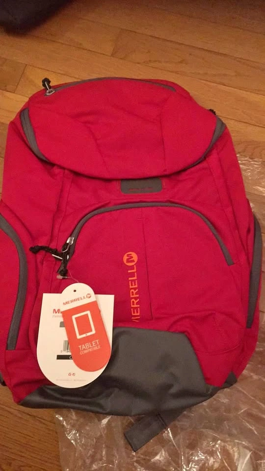 Brand New Merrell Fire Red Top Bag