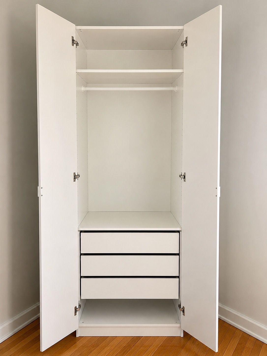 IKEA closet with 3 drawers and mirror - photo 2