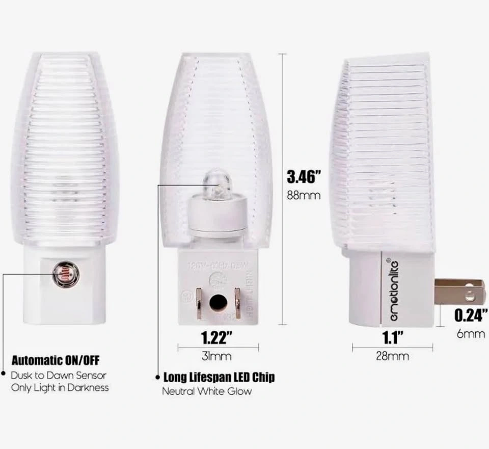 3x Emotionlite Plug in LED Night Lights
