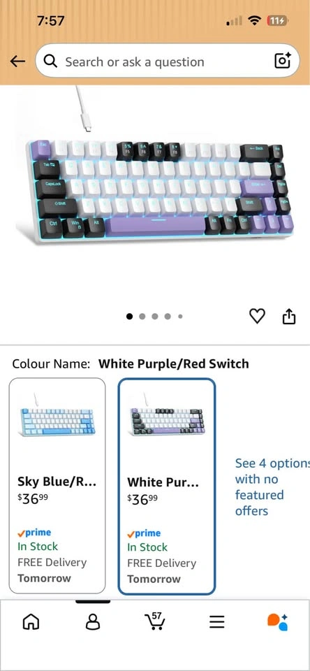 Portable 60% Mechanical Gaming Keyboard, MK-Box LED Backlit - photo 2