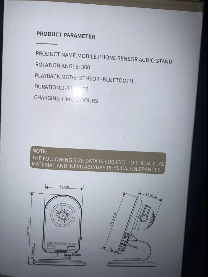 Brand new Inbox Mobile phone sensor speaker stand - photo 2