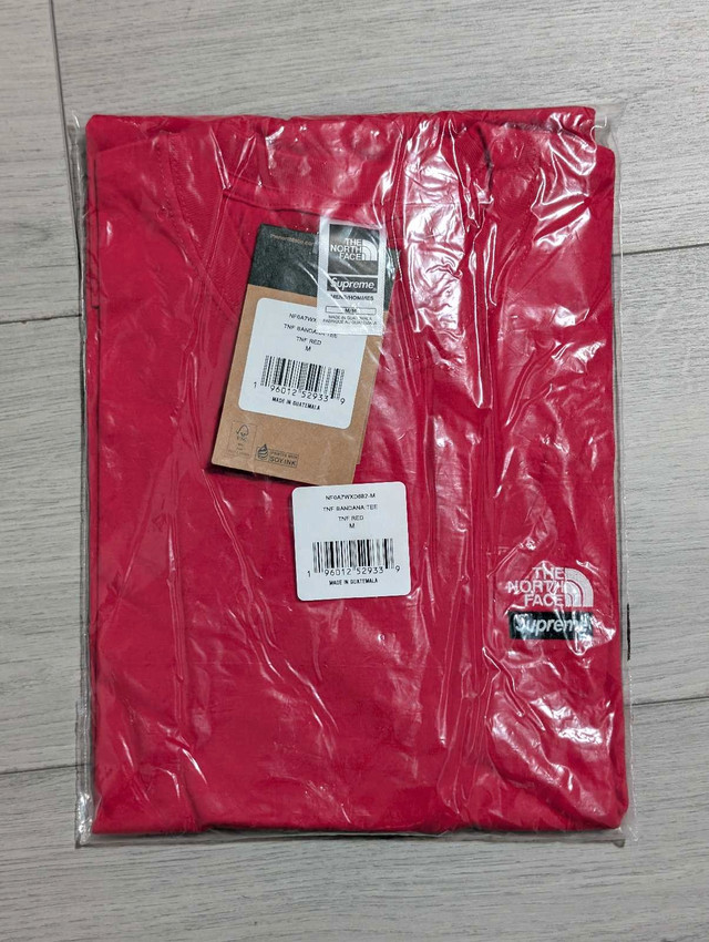 Supreme x The North Face "Bandana" T-Shirt - Size Med - photo 2
