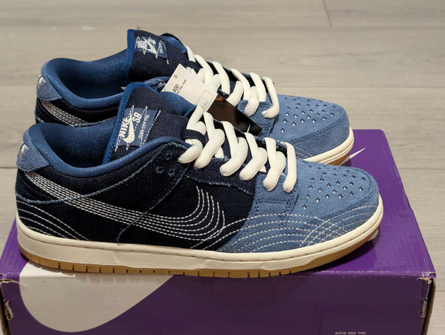 DS Nike "Sashiko Denim" SB Dunk Low - Size 8.5