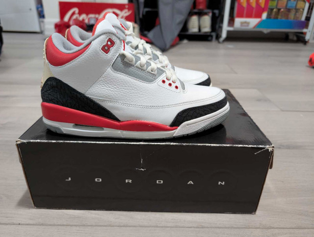 DS Jordan "Fire Red" 3 - Size 8 (2007 Release)