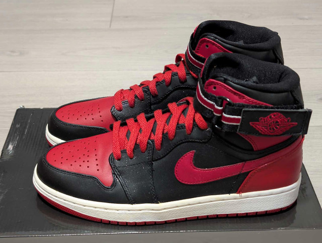 DS Air Jordan "Bred" 1 High Strap - Size 9 (2008) - photo 3