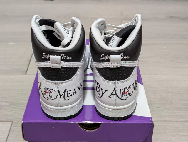 DS Nike x Supreme By Any Means SB Dunk High - Size 9 - photo 4