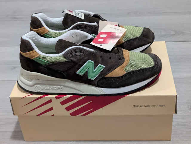 DS New Balance 998 Teddy Santis Brown/Green - Size 9 thumbnail