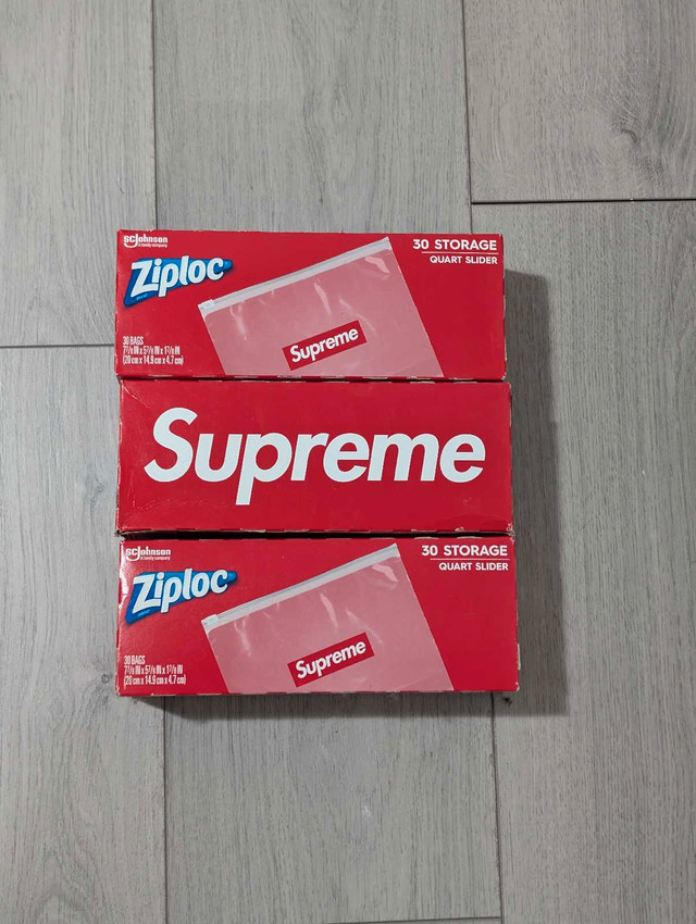Supreme x Ziplock 30qt Slider Bag