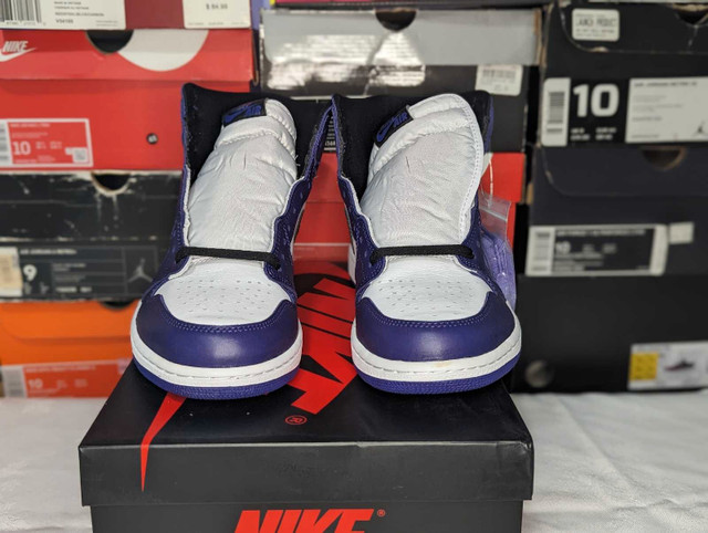 DS Air Jordan "Court Purple 2.0" 1 OG High - Size 9.5 - photo 2