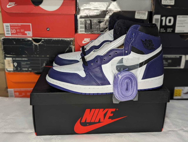 DS Air Jordan "Court Purple 2.0" 1 OG High - Size 9.5 - photo 4